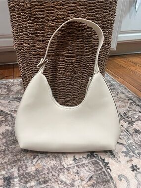 Minimalist White Women’s Shoulder Bag